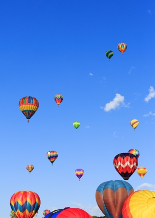 hot air balloons festivalの写真素材