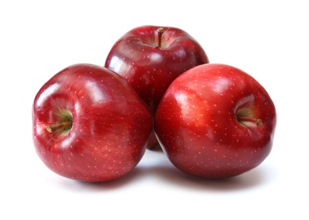 red delicious applesの写真素材