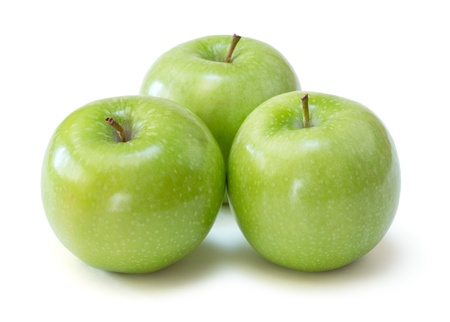 granny smith applesの写真素材
