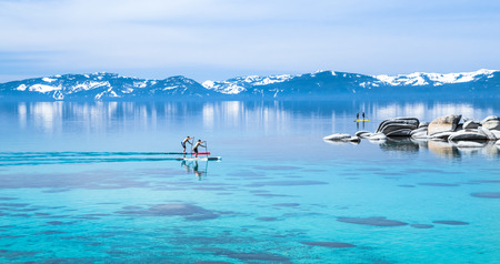 Paddle boardingの写真素材