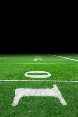 Football field with copy spaceの写真素材