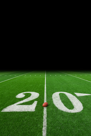 Football field with copy spaceの写真素材