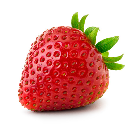 Strawberry isolated on white backgroundの写真素材