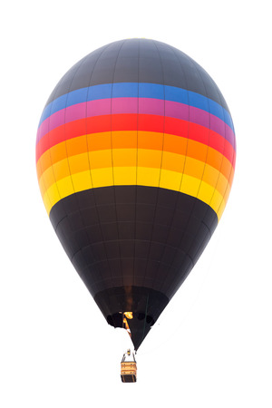 Photograph of hot air balloon against white backgroundの写真素材