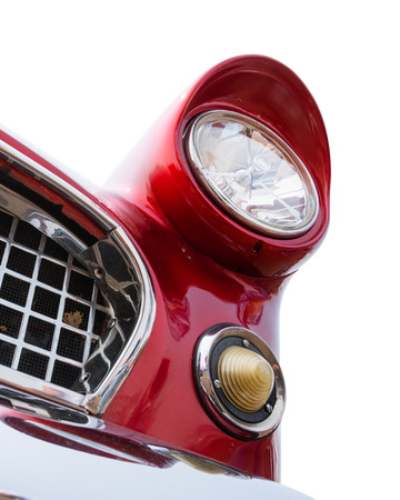 Classic car headlightsの写真素材
