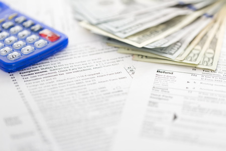 Tax formsの写真素材