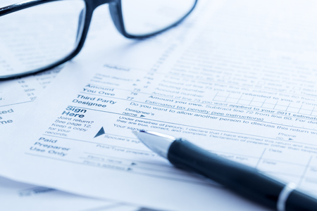 Tax formsの写真素材