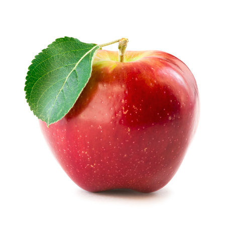 Apple over white backgroundの写真素材