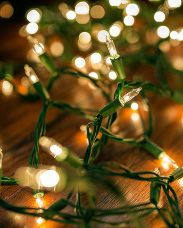 Christmas lightsの写真素材