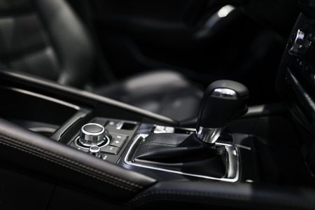 Luxury car interiorの写真素材