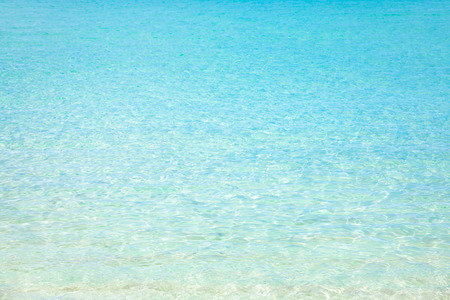 Tropical beach water background, Caribbean turquoise waterの写真素材