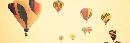 Hot air balloonsの写真素材