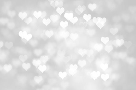 Heart shapes bokeh backgroundの写真素材