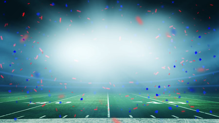 Football stadium championship win celebrationの写真素材