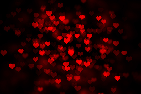 Heart shape Valentine day bokehの写真素材