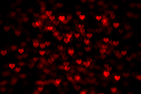 Heart shape Valentine day bokehの写真素材