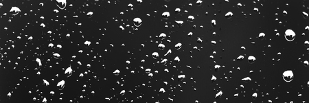 Water drops on black