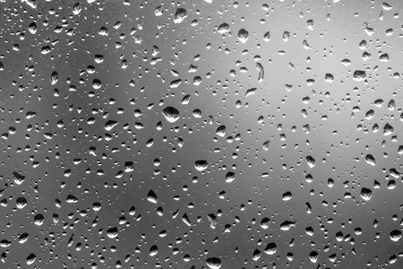 Water drops on darkの写真素材