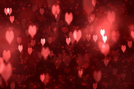 Valentines day abstract background with heartsの写真素材