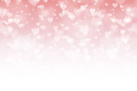 Valentines day abstract background with heartsの写真素材