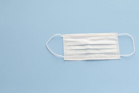 medical mask to protect against covid-19 flu, coronavirus global pandemic conceptの写真素材