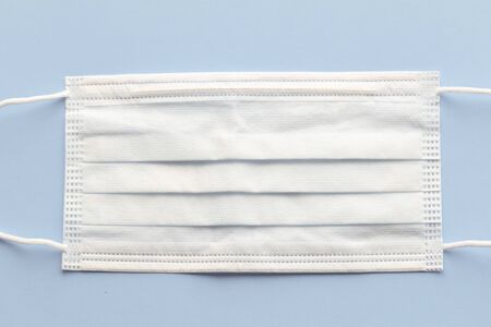 medical mask to protect against covid-19 flu, coronavirus global pandemic conceptの写真素材