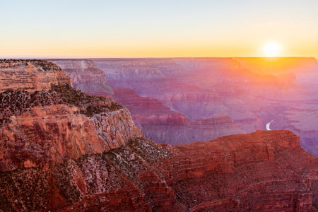 Sunset at Grand Canyon National Park, Arizona, United States.の写真素材