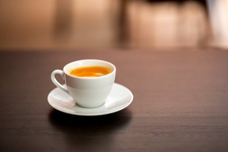 Coffee cup in coffee shopの写真素材