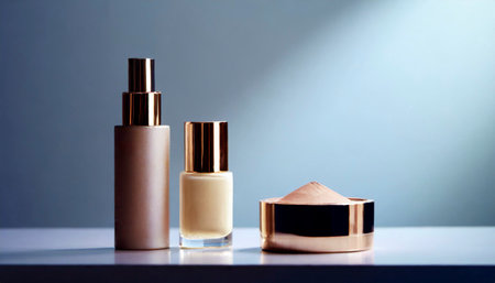 Skin care serum and gel bottle, moisturizing lotion and lifting cream emulsion, anti-age cosmetics for luxury beauty skincare brand designの素材