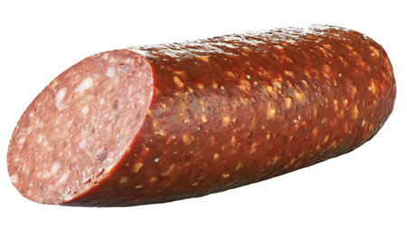 sausage isolated on a white background. sausage on a white backgroundの素材