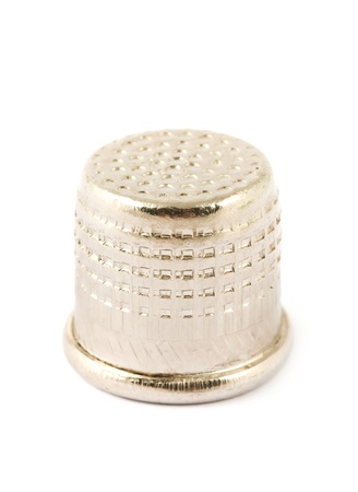 Thimble isolated on white backgroundの写真素材