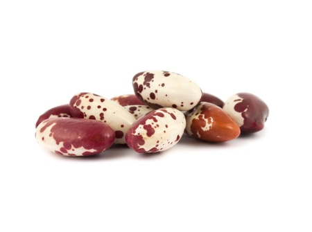 dried beans isolated on white background