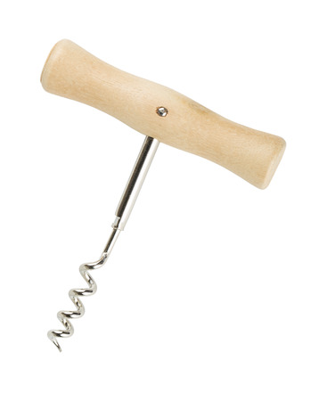 Corkscrew isolated on white backgroundの写真素材