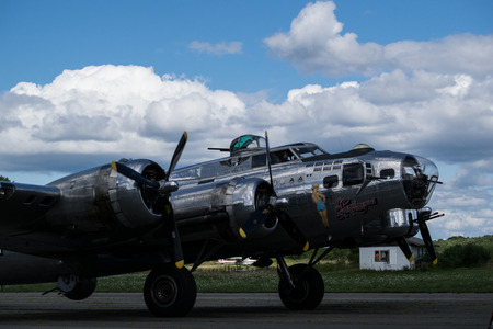 B 17 Bomber taken on 8/17/2014 Burnt hills New York Air Museum rt 50のeditorial素材