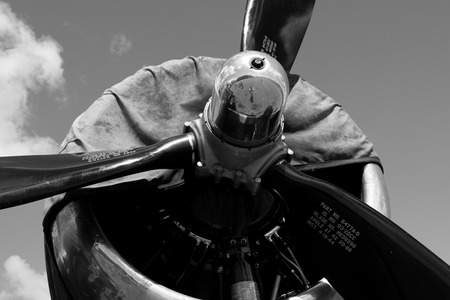 B 17 Bomber Propeller taken on 8/17/2014 Burnt hills New York Air Museum rt 50のeditorial素材