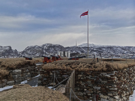 Famous nyholmen sconce in bodo norway in winterのeditorial素材