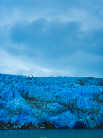 Part of the glacier in the bernardo o higgins national park chile south americaの写真素材