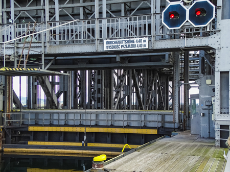 Niederfinow germany a look into the ancient ship lift lockの写真素材