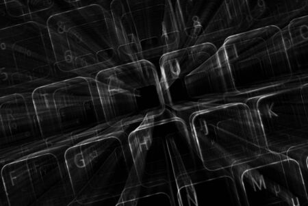 Digital abstract bits data stream, cyber pattern digital background.の写真素材
