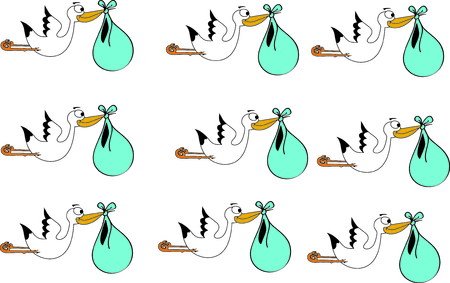 Baby comingのイラスト素材