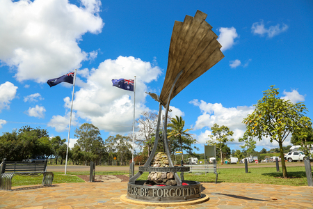 YUNGABURRA, AUSTRALIA - September 11, 2016: Afghanistan Avenue of Honour is a memorial dedicated to the memory of all who served in the fight against terror in Afghanistan.のeditorial素材