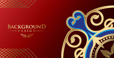 abstract modern background with ornamentのイラスト素材