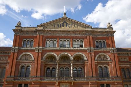 A view of the courtyard in the V&A museumの写真素材