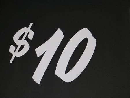 $ 10 signの写真素材