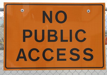 no public access signの写真素材