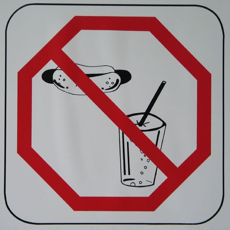 no food or drink signの写真素材