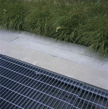 Grid and sidewalk