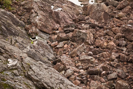 Stones near hydroelectric power station in Imatra, Finlandの写真素材