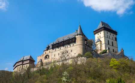 The famous castle - Karlsteinのeditorial素材