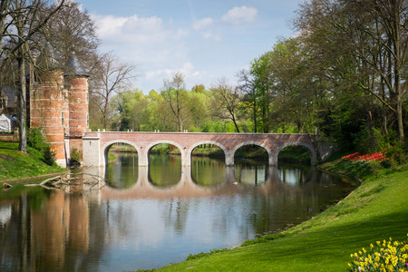 Groot-Bijgaarden Ð¡astle in Belgiumのeditorial素材